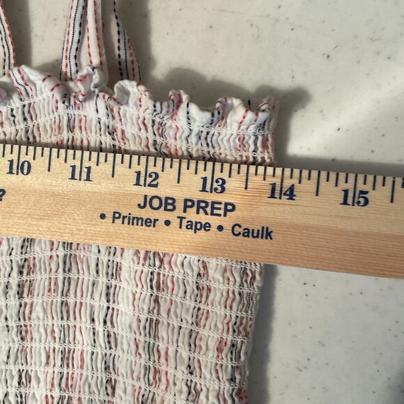 Hatch Jojo Maternity Jumpsuit Romper Size Small Smocked Crinkle Cotton Gauze - Picture 11 of 14